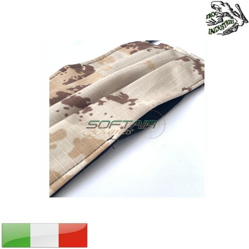 Italian® desert camo mask filter holder frog industries® (fi-mask-tcd)