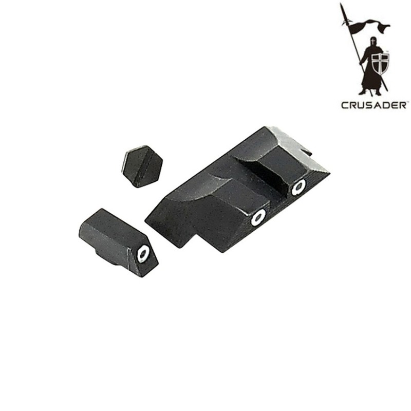 Steel night sight set for glock crusader (cr-sa310001)