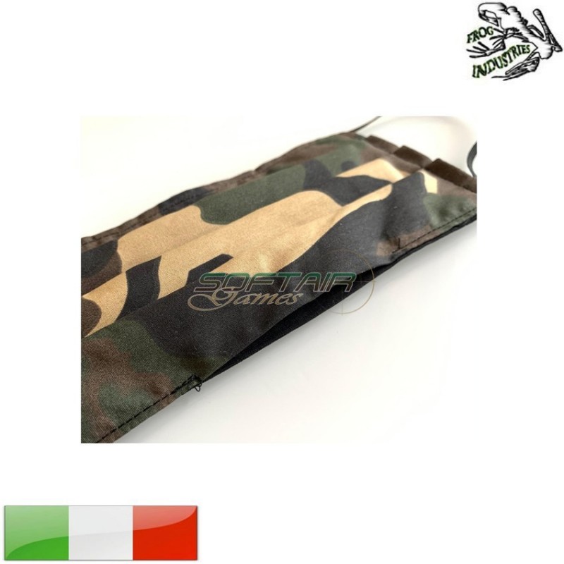 Mascherina portafiltro forest camo frog industries® (fi-mask-fc)