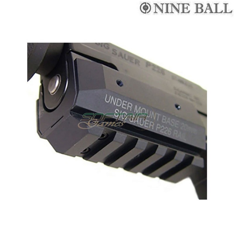 P226 gbb under mount base black nine ball (nb-588581)