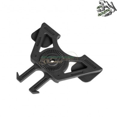 Black adapter molle for holsters frog industries® (fi-025667-bk)