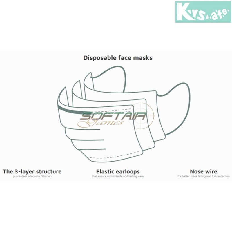 50 pieces face mask kysafe (kys-90-029196)