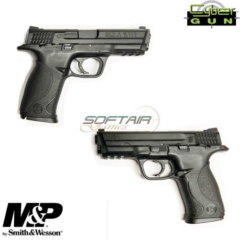 Pistola a co2 m&p9 smith & wesson black cybergun (604612)