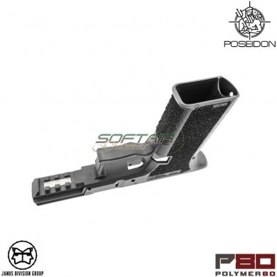 Frame polymer80 gen.3 glock 17 tm/we jdg licensed black poseidon (ppw-p80frame-bk)