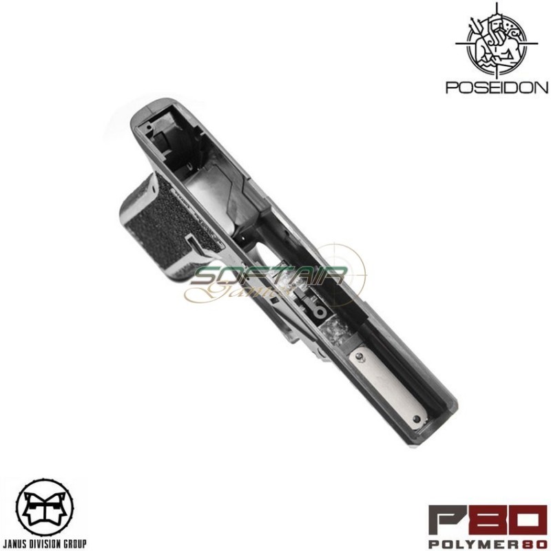 Frame polymer80 gen.3 glock 17 tm/we jdg licensed black poseidon (ppw-p80frame-bk)