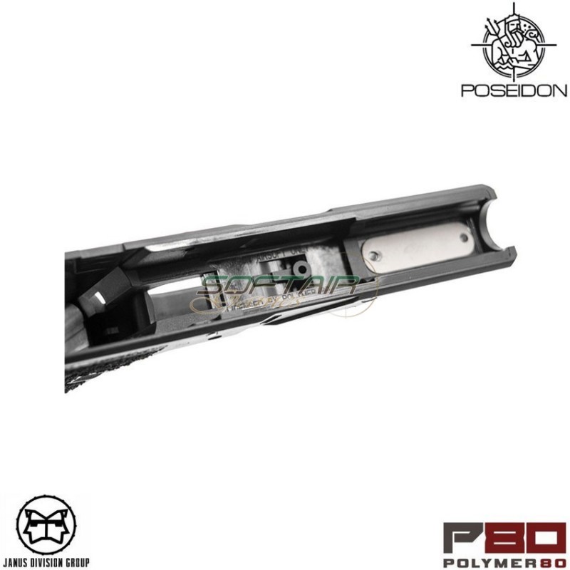 Frame polymer80 gen.3 glock 17 tm/we jdg licensed black poseidon (ppw-p80frame-bk)