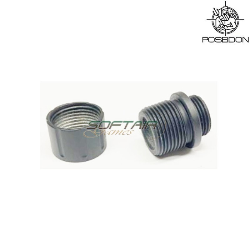 Adattatore & protezione type b 14mm ccw per pistole poseidon (pbw-17ada-b)