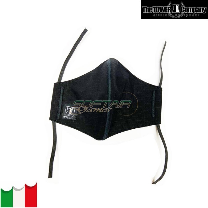 Black ripstop mask the tower company (ttc-mask-bk)
