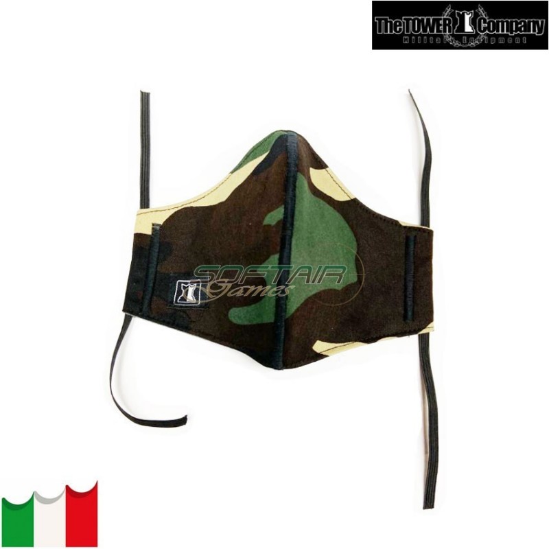 Mascherina ripstop woodland the tower company (ttc-mask-wd)