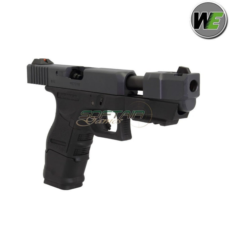 Gas gbb pistol glock 26c advanced black we (we-12621)