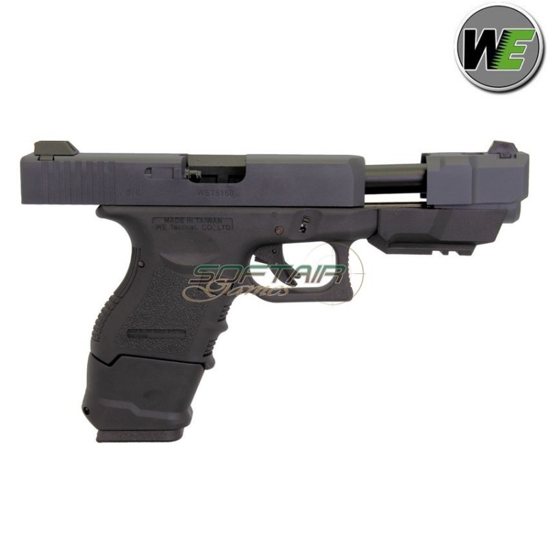 Gas gbb pistol glock 33 advanced black we (we-12627)
