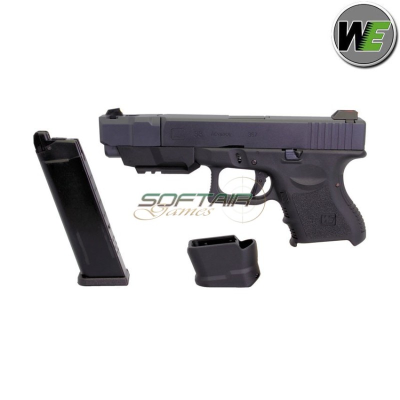 Gas gbb pistol glock 33 advanced black we (we-12627)