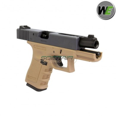Gas gbb pistol glock 23 gen.3 tan we (we-8689)