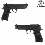 Gbb Pistol M9 Beretta Blowback Black Kjworks (kjw-000526)