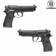 Pistola A Gas M9a1 Beretta Scarrellante Black Kjworks (kjw-010348)