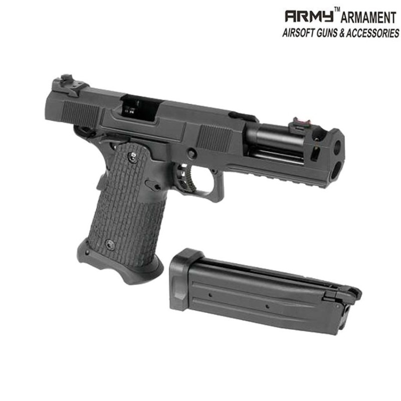 Gas gbb pistol custom 5.1 hi-capa black w/costa compensator army™ armament® (arm-212019)