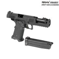 Gas gbb pistol custom 5.1 hi-capa black w/costa compensator army™ armament® (arm-212019)