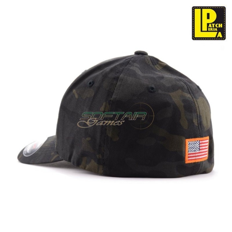 Cappello flexfit® multicam black® bravo seal team patcheria (lp-capbtsmbc)