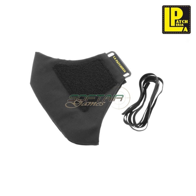 Face mask black uomo con velcro patcheria (lp-fm002)
