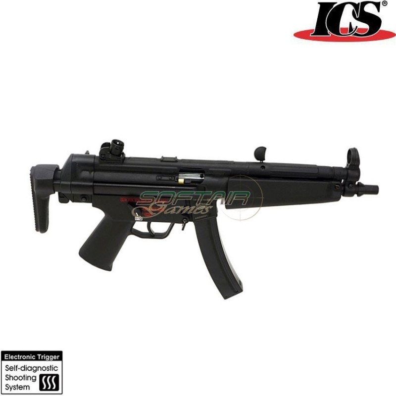 Electric rifle ces-p mp5 mx5-p a5 s3 calcio retrattile black ics (ics-211s3)