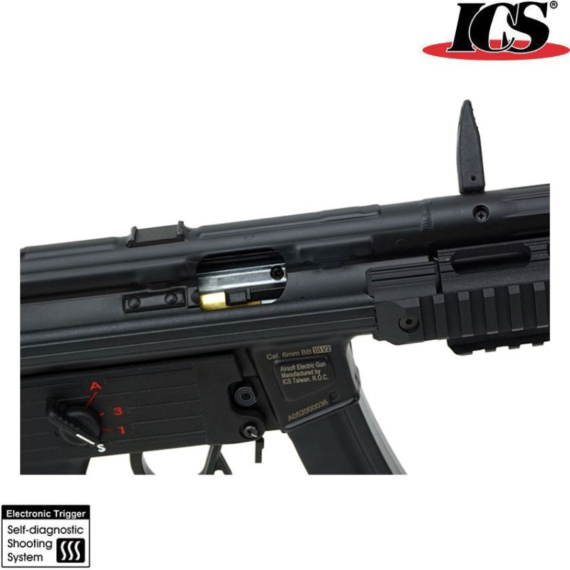 Electric rifle ces-p mp5 mx5-p ms1 s3 calcio sfs black ics (ics-212s3)