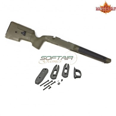 Stock set mlc-s1 olive drab for spring rifle for vsr maple leaf (ml-mlc-s1od)