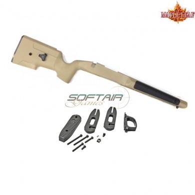 Set calcio mlc-s1 tan rifle per fucile a molla vsr maple leaf (ml-mlc-s1tn)