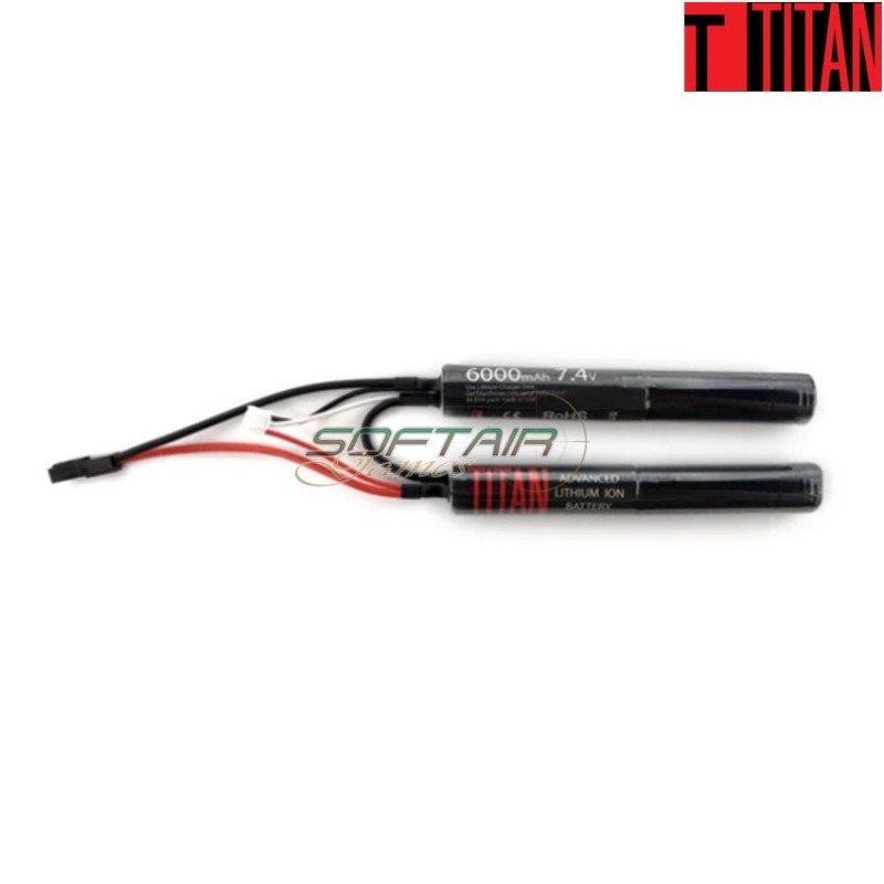 Batteria li-ion 6000mAh 7.4v Nunchuck Tamiya titan power (ttp-1151)
