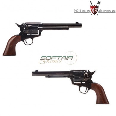 Revolver a gas saa.45 peacemaker 6" electroplating black king arms (ka-111023)
