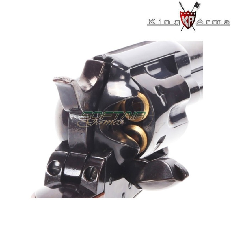 Revolver a gas saa.45 peacemaker 4" electroplating black king arms (ka-111025)