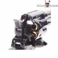 Gbb gas revolver saa.45 peacemaker 4" electroplating black king arms (ka-111025)