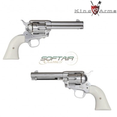 Revolver a gas saa.45 peacemaker 4" silver king arms (ka-110795)