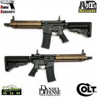 Fucile elettrico ptw mk18 mod1 dual tone daniel defense alpha airsoft colt arts airsoft (180874)