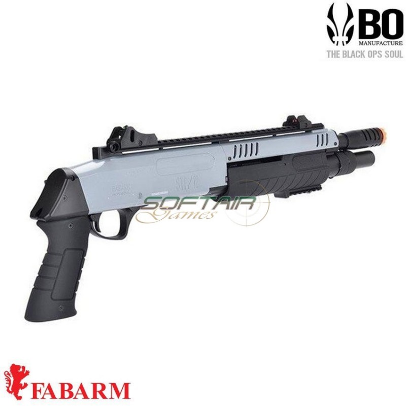 Fucile A Molla Pompa Fabarm Stf/12-11 Short Grey Bo Manufacture (bo-lr3007gr)