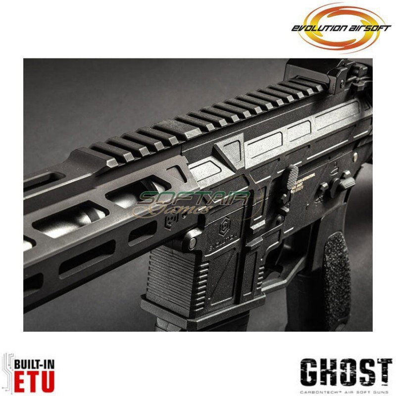 Fucile elettrico Ghost XS EMR S black Carbontech ETU evolution airsoft (ea-ec30ar-etu)