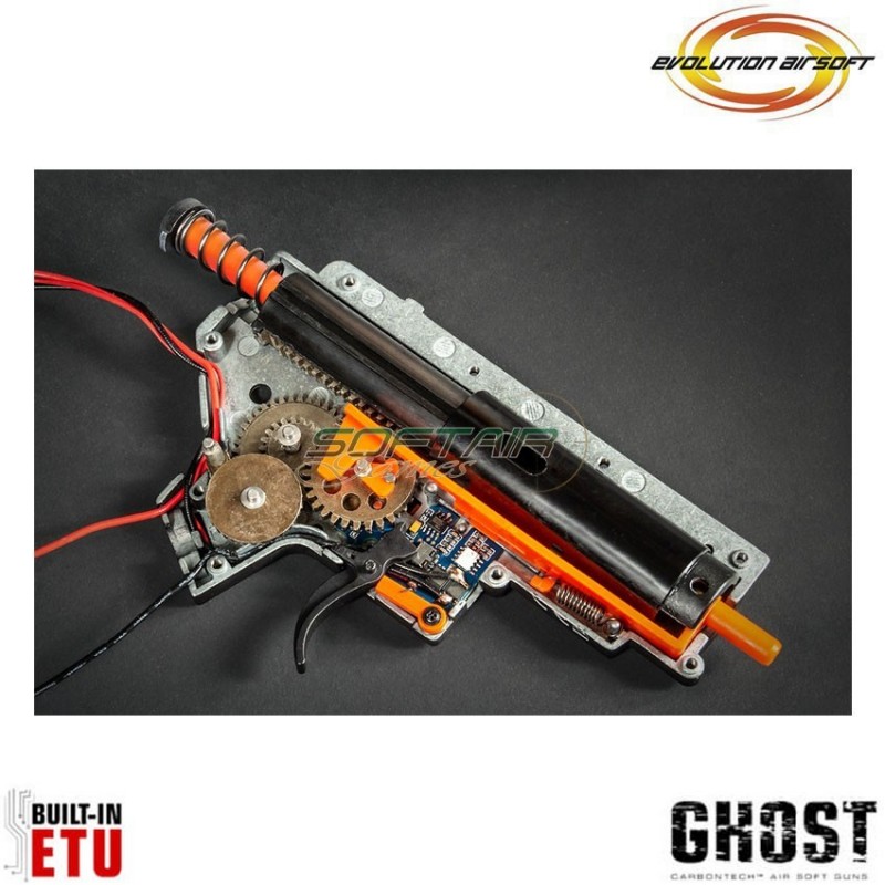 Fucile elettrico Ghost S EMR black Carbontech ETU evolution airsoft (ea-ec31ar-etu)