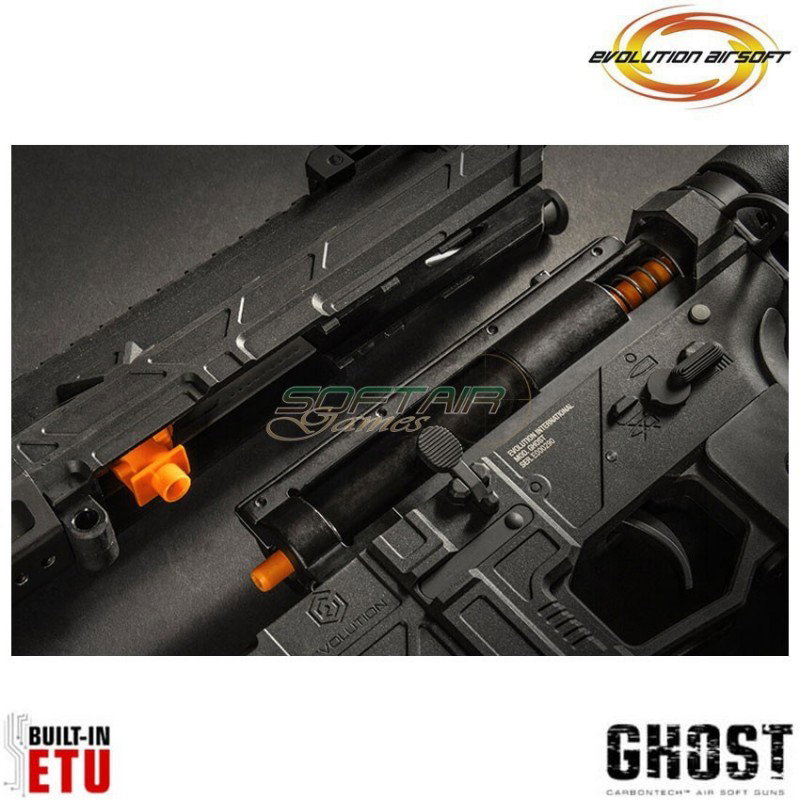 Fucile elettrico Ghost S EMR black Carbontech ETU evolution airsoft (ea-ec31ar-etu)