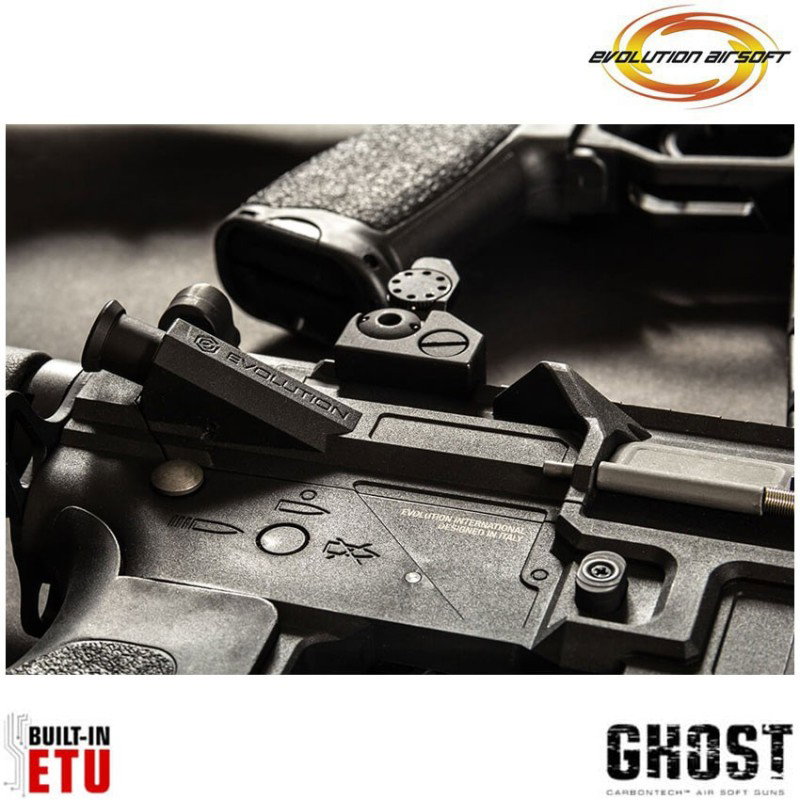Fucile elettrico Ghost S EMR S black Carbontech ETU evolution airsoft (ea-ec33ar-etu)