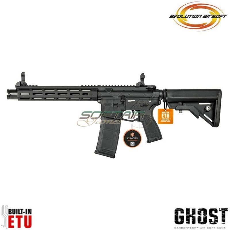 Electric rifle Ghost M EMR A black Carbontech ETU evolution airsoft (ea-ec34ar-etu)