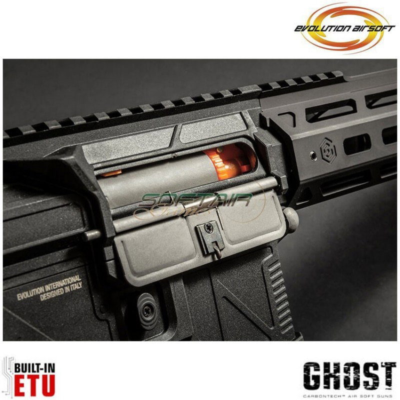 Fucile elettrico Ghost M EMR A black Carbontech ETU evolution airsoft (ea-ec34ar-etu)