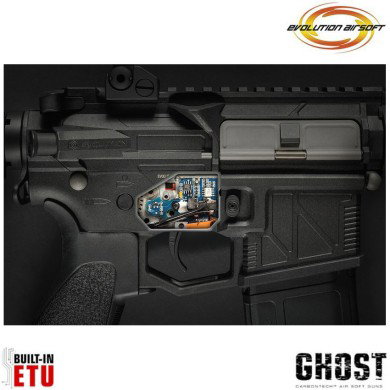 Fucile elettrico Ghost L EMR black Carbontech ETU evolution airsoft (ea-ec35ar-etu)