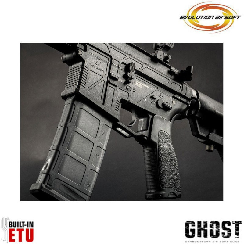Fucile elettrico Ghost L EMR black Carbontech ETU evolution airsoft (ea-ec35ar-etu)