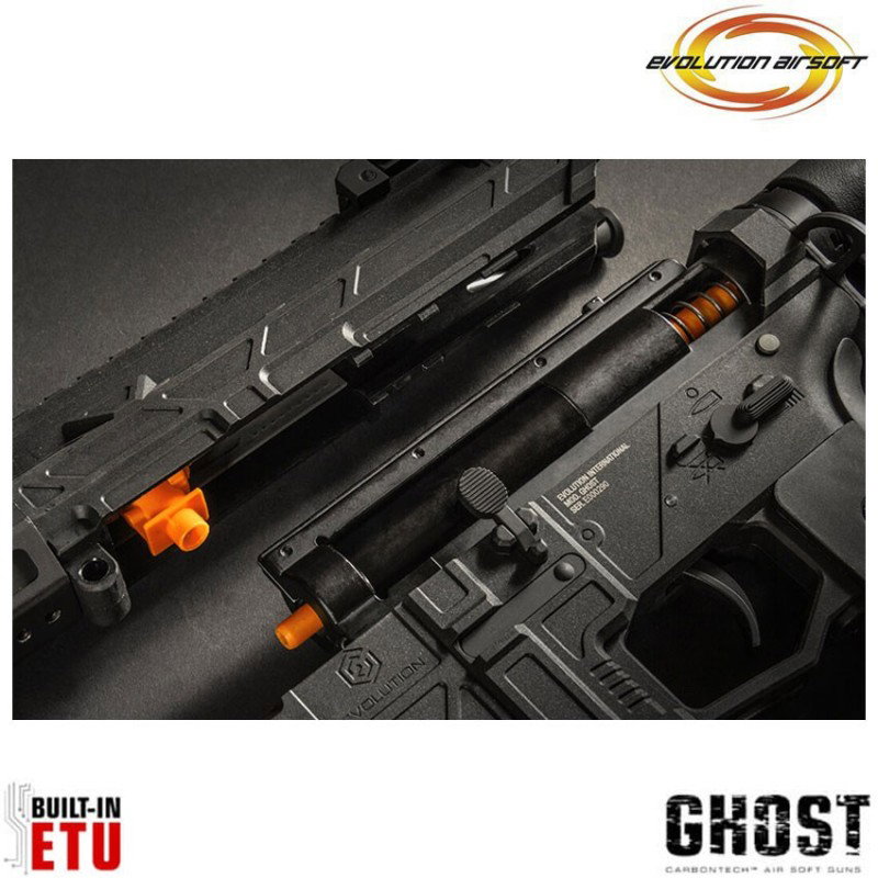 Fucile elettrico Ghost S EMR PDW black Carbontech ETU evolution airsoft (ea-ec37ar-etu)