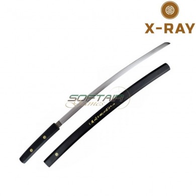 Katana serie goemon fodero e impugnatura in legno nero x-ray (xr-jl048b)
