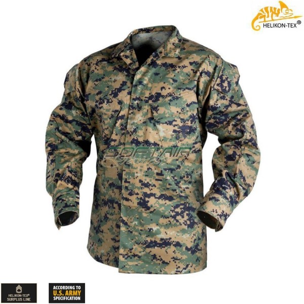 Helikon USMC Shirt Polycotton Twill Digital Woodland