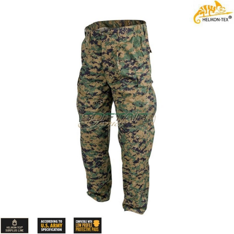USMC Digital Woodland Pants PolyCotton Twill Marpat helikon-tex® (ht-sp-usm-pt-07)