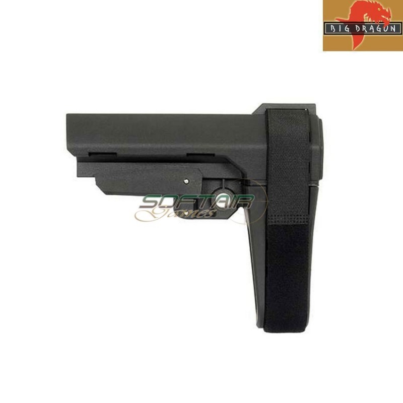 Minimalist sba3 style stabilizing stock black big dragon (bd-3675)