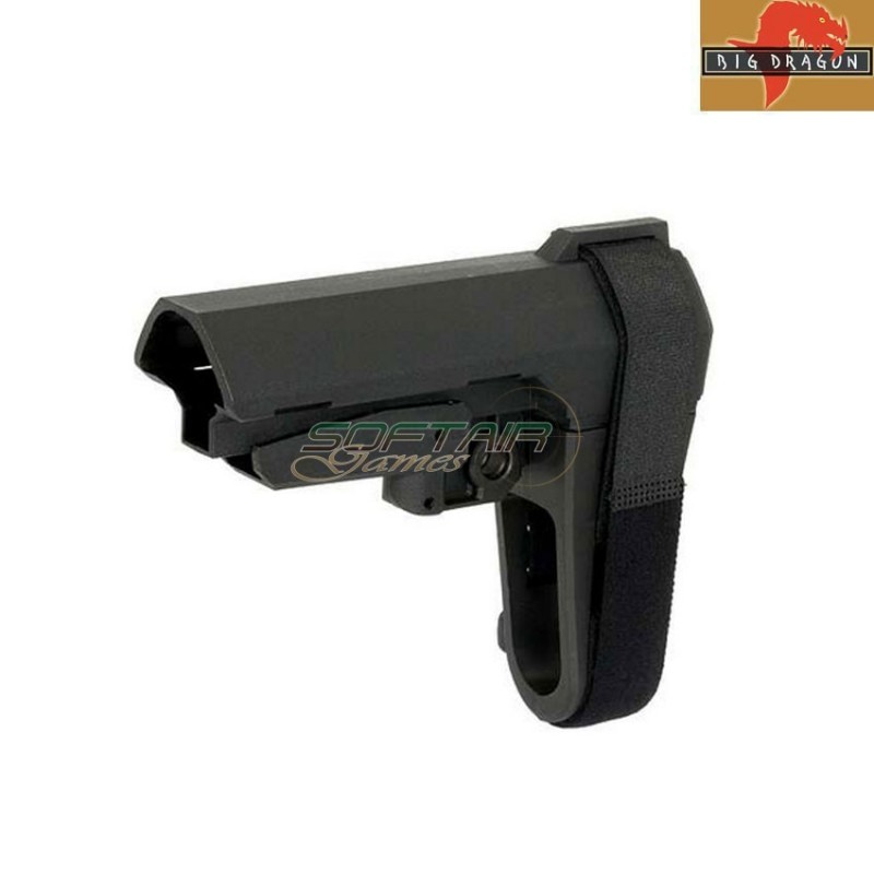 Minimalist sba3 style stabilizing stock black big dragon (bd-3675)