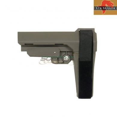 Minimalist sba3 style stabilizing stock ranger green big dragon (bd-3675a)