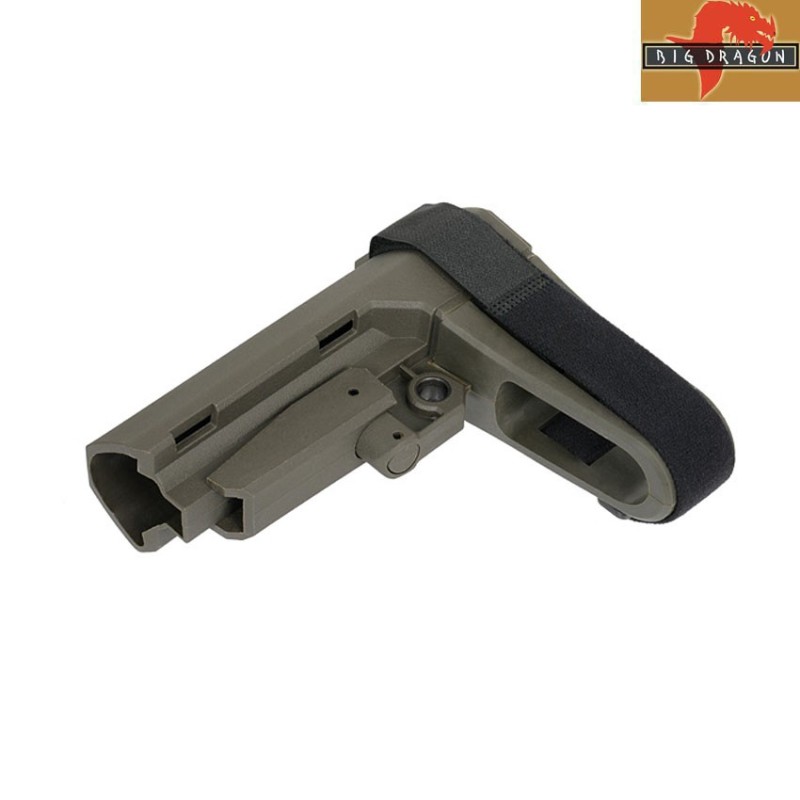 Minimalist sba3 style stabilizing stock ranger green big dragon (bd-3675a)